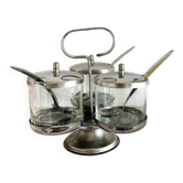 Ensemble de porte-condiments rotatif Mid Century Modern par Twin Bay