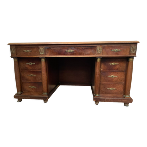 Bureau a caissons de - empire acajou
