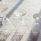 Former service of 30 engraved crystal foot glasses