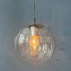 Suspension vintage en verre grainé Raak