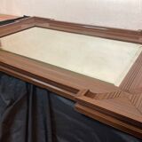 Miroir design art déco en bois forme géométrique 58x84cm