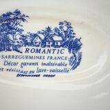 Saucière en porcelaine de Sarreguemines modèle Romantic