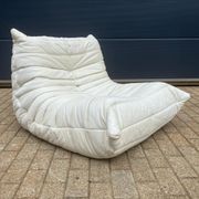 100% authentic Ligne Roset Togo 1-seater light beige leather '87