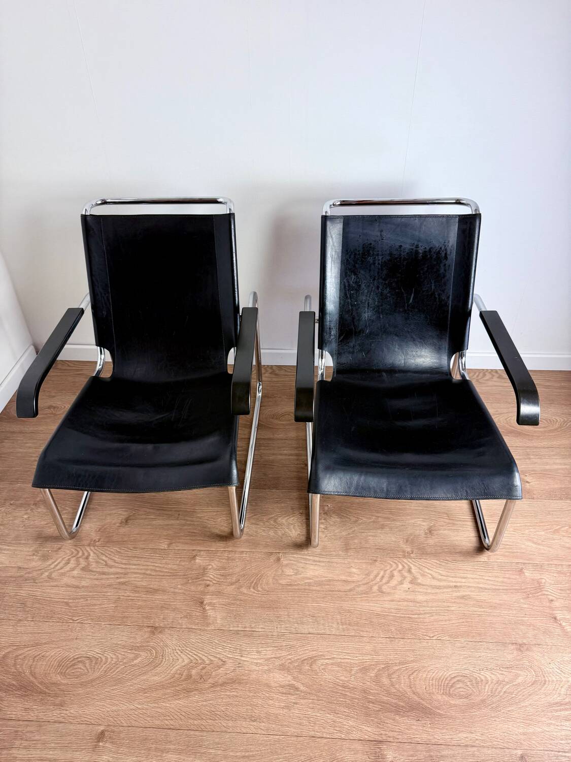 Pair of Thonet B35 armchairs - Marcel Breuer Bauhaus edition - vintage