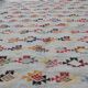 Handmade Berber handmade grey carpet 124x186cm