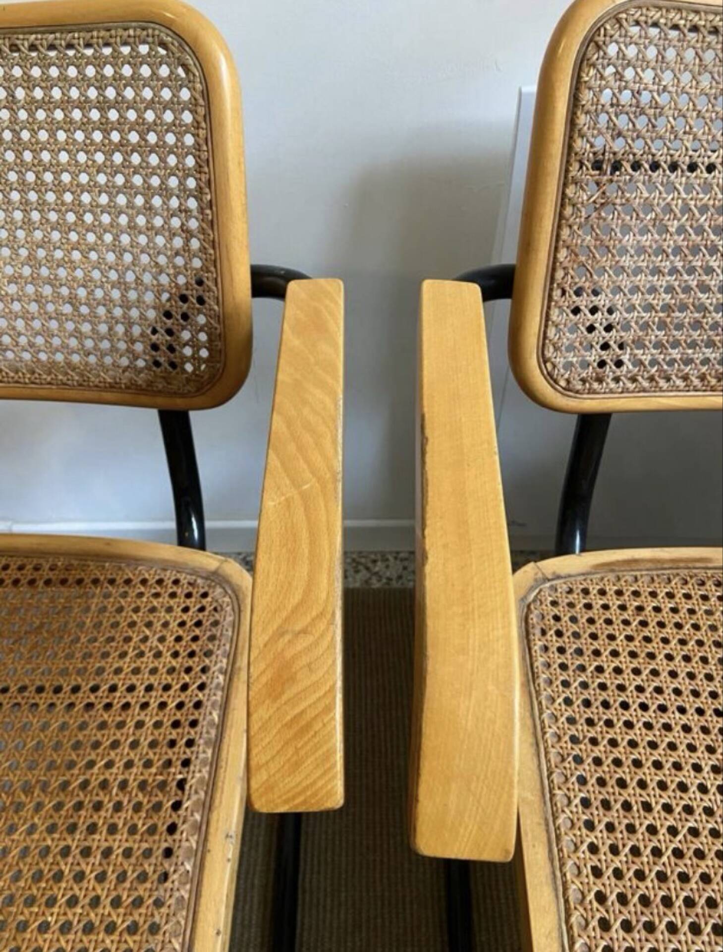 Set of 4 B64 armchairs by Marcel Breuer