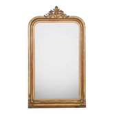19th C Louis Philippe mirror with small crest