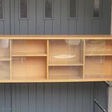 60's glass wall shelf