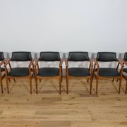 Mid century Teak Dining Chairs Model GM11 by Svend Åge Eriksen for Glostrup, 1950s, Set of 6