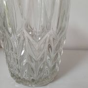 Vase en verre, motif "épis de blé"