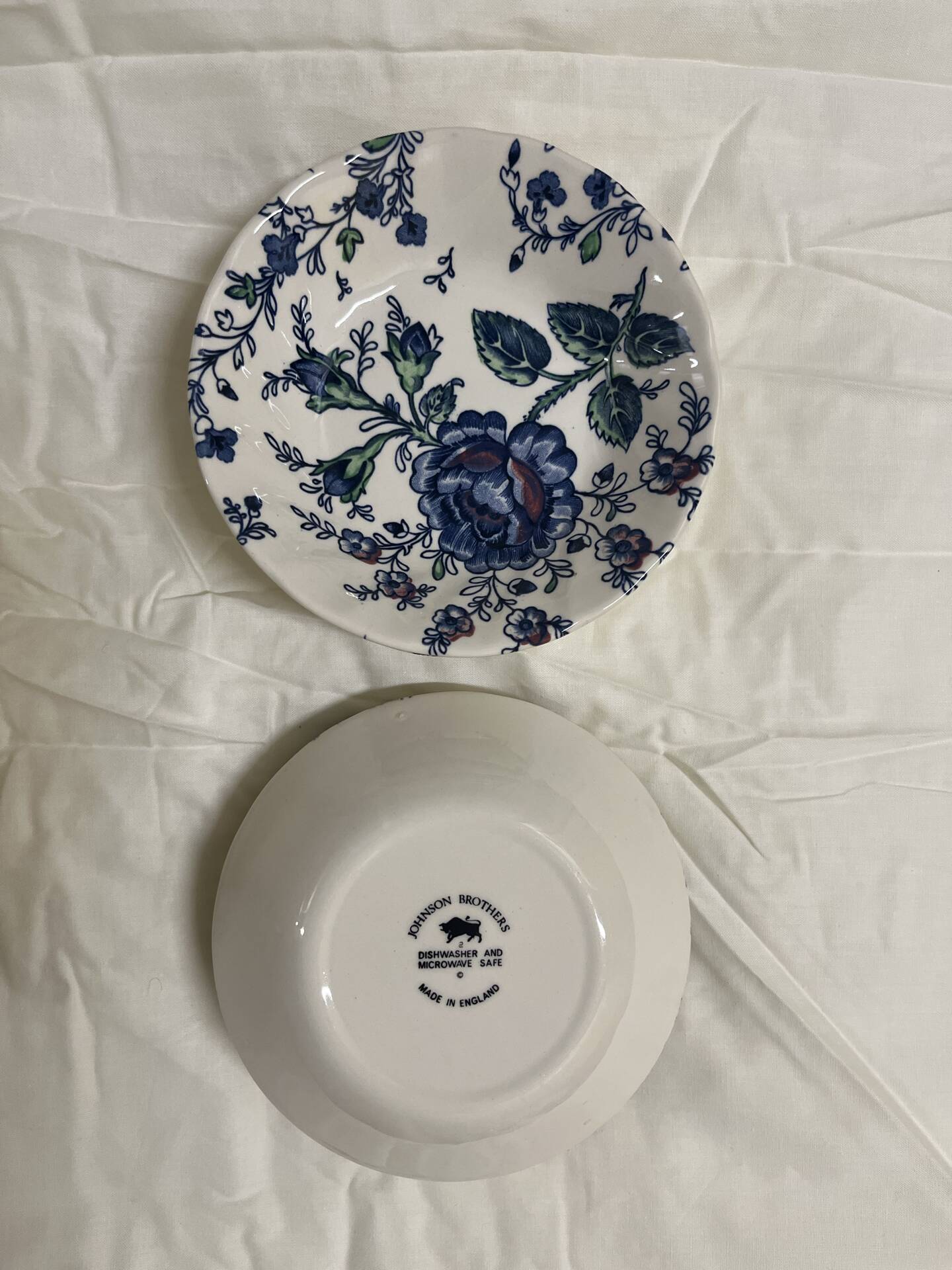 Dessert service set Johnson Brothers - Rose Chintz Blue