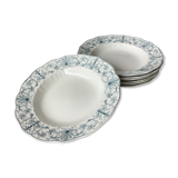 Assiettes terre de fer anglaises Ridgways XIX ème