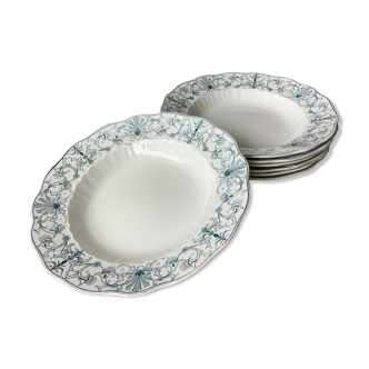 Assiettes terre de fer anglaises Ridgways XIX ème