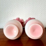 Pair of fairground opaline vases circa 1920