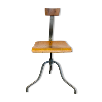 Industrial Factory Swivel Chair, 1960s