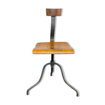Industrial Factory Swivel Chair, 1960s