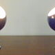 Pair of Eyeball bedside lamps from the 70s