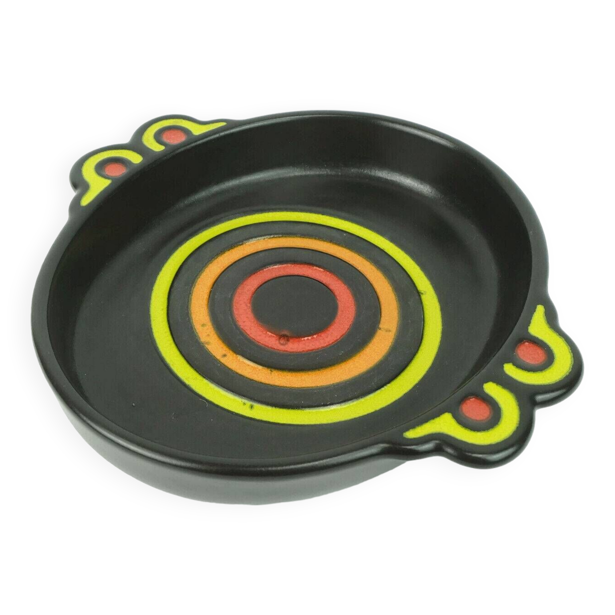 Colorful ceramic bowl side dish snack bowl herbolzheimer ceramic 1960s 70s wgp model no. 245-22