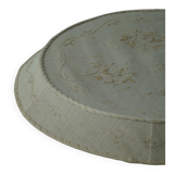 Large Swedish wall/ceiling light from the mid-century in linen and lace, Sweden, 1950s.