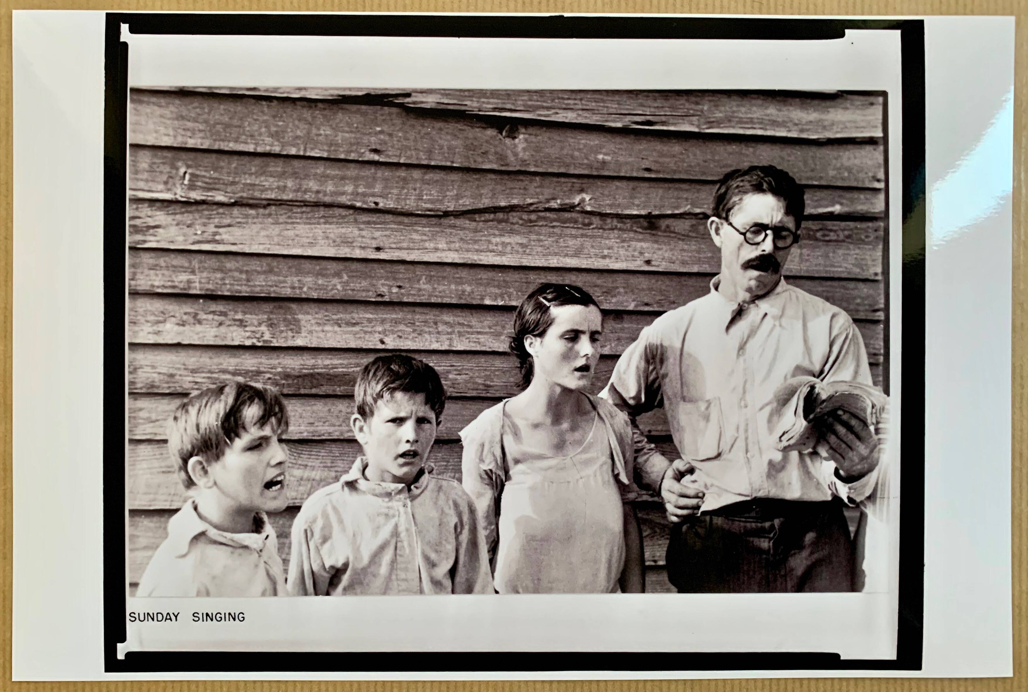 Black and White Art Photograph — “Sunday Song, Alabama 1935”