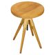 Mid-century adjustable workshop stool, Czechoslovakia, 1960s