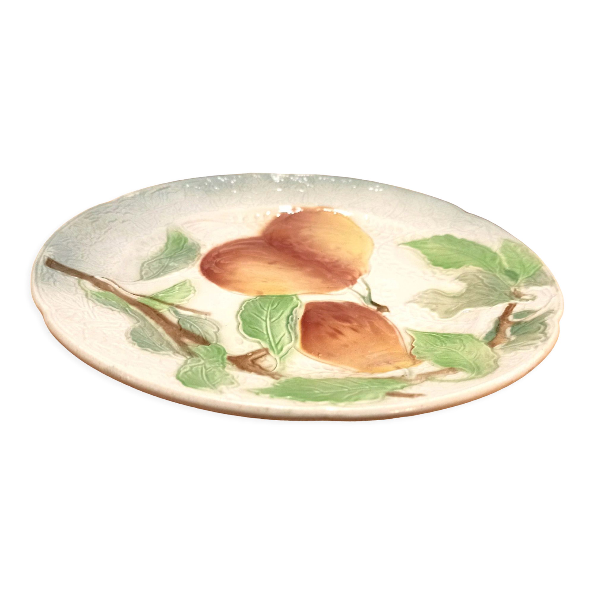 Set of 5 dessert plates slurry St Clement fruit decoration Early twentieth century