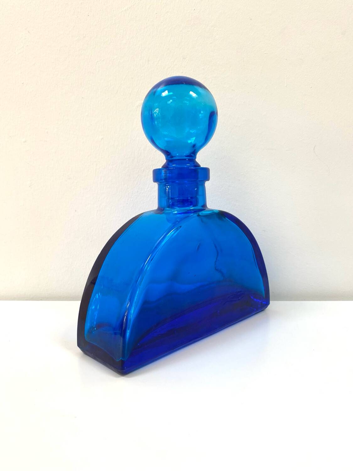 Antique XL bottle / Cobalt blue glass vase