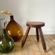 Tabouret tripode en bois années 40-50