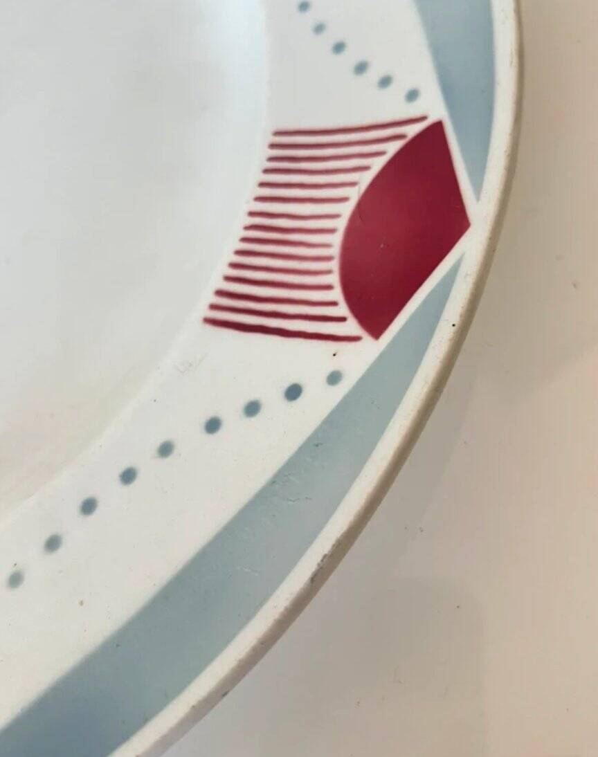 Large round dish by KG Lunéville - 1930s