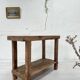 Establishment / console in raw wood