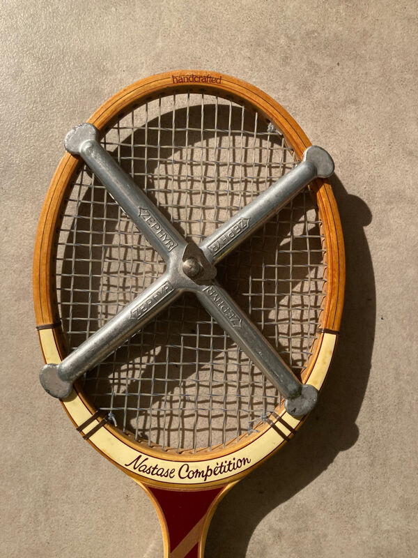 Raquette Tennis Vintage Adidas Nastase Competition + Presse Zephyr