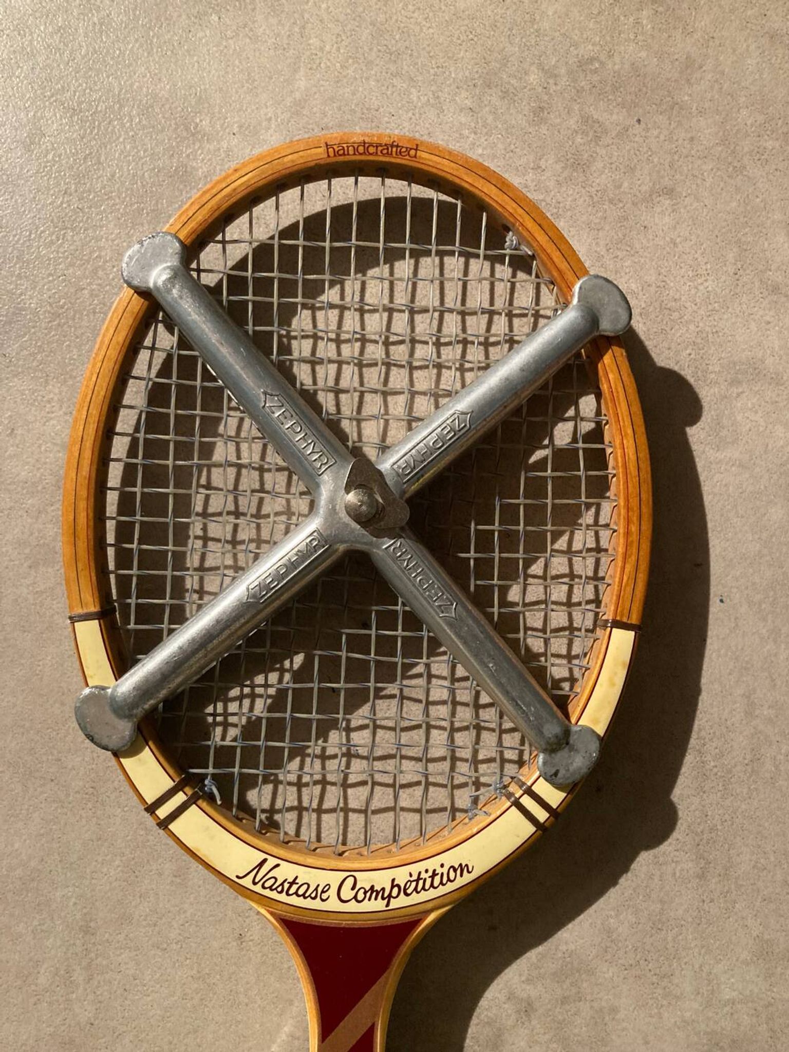 Vintage Adidas Nastase Competition Tennis Racket + Zephyr Press