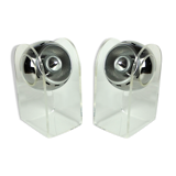 Pair of table lamps Space Age plexiglass sphere, 1960/70