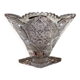 Vintage cut crystal vase