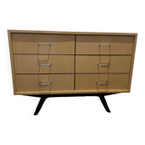 Vintage Formica Double Chest of Drawers