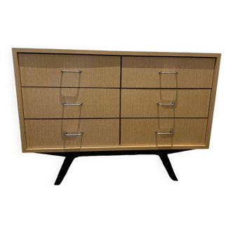 Vintage Formica Double Chest of Drawers