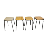 Suite of 4 formica stools