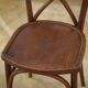 Paire de chaises bistrot en bois courbé 1950