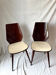 Pair of lacquered wood Baumann chairs
