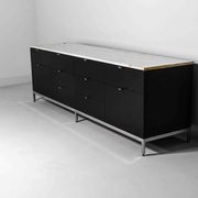 Executive sideboard by Florence Knoll with 'rosé aurore' marble top