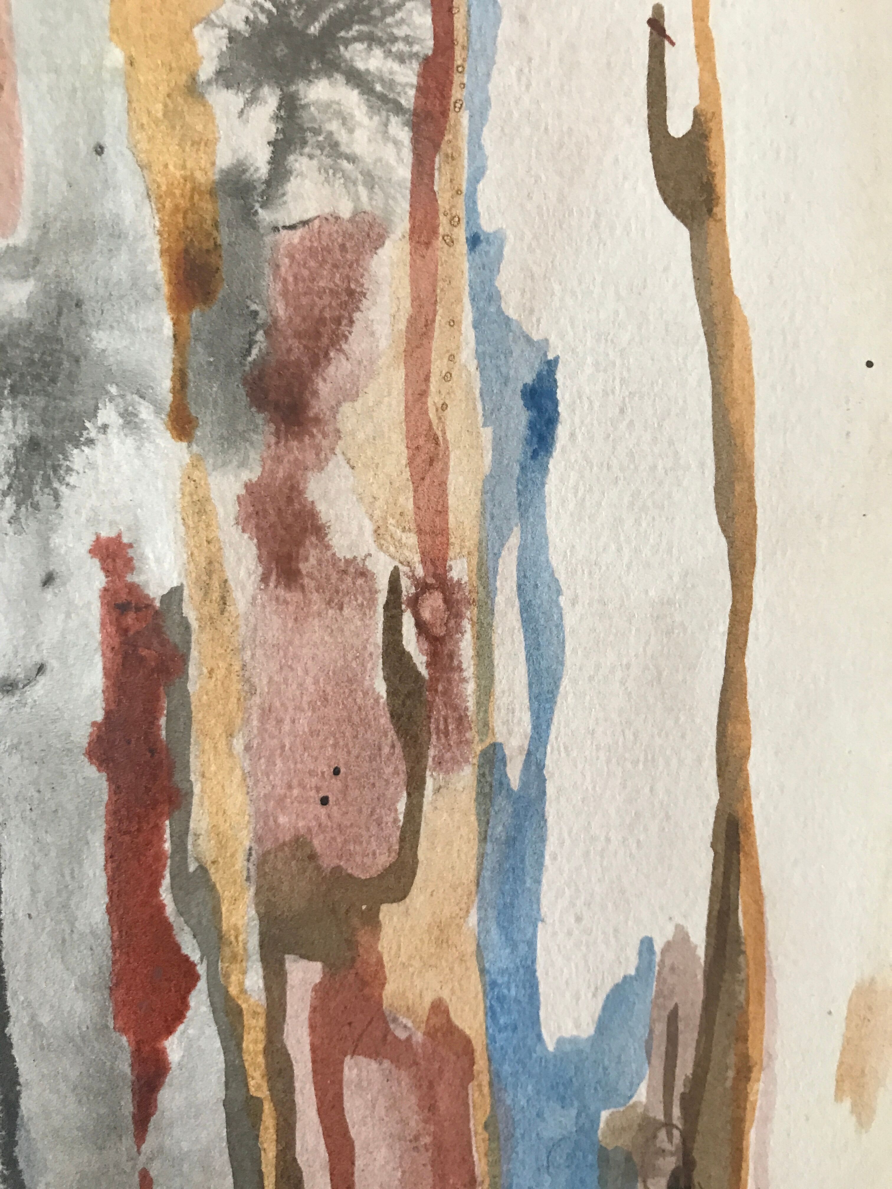 Watercolour on paper signed by Michel BÉRARD (1933-2020) Abstraction, c 1965