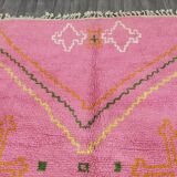 Handmade pink Beni Ourain rug, 150/250cm