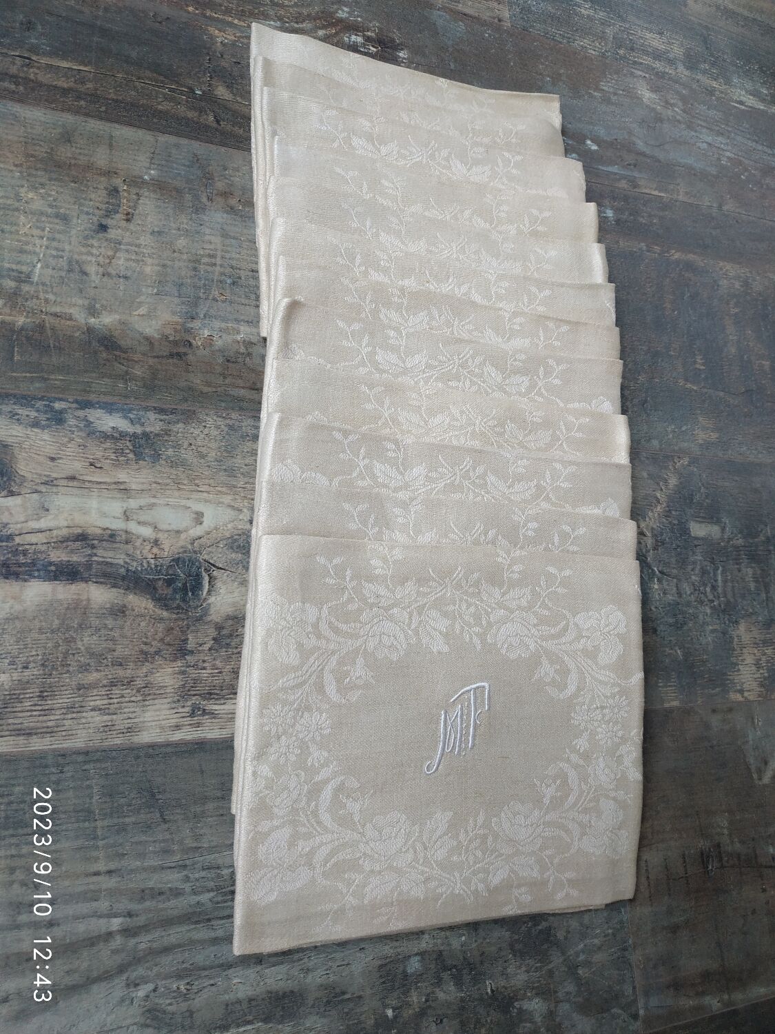 Monogrammed napkins