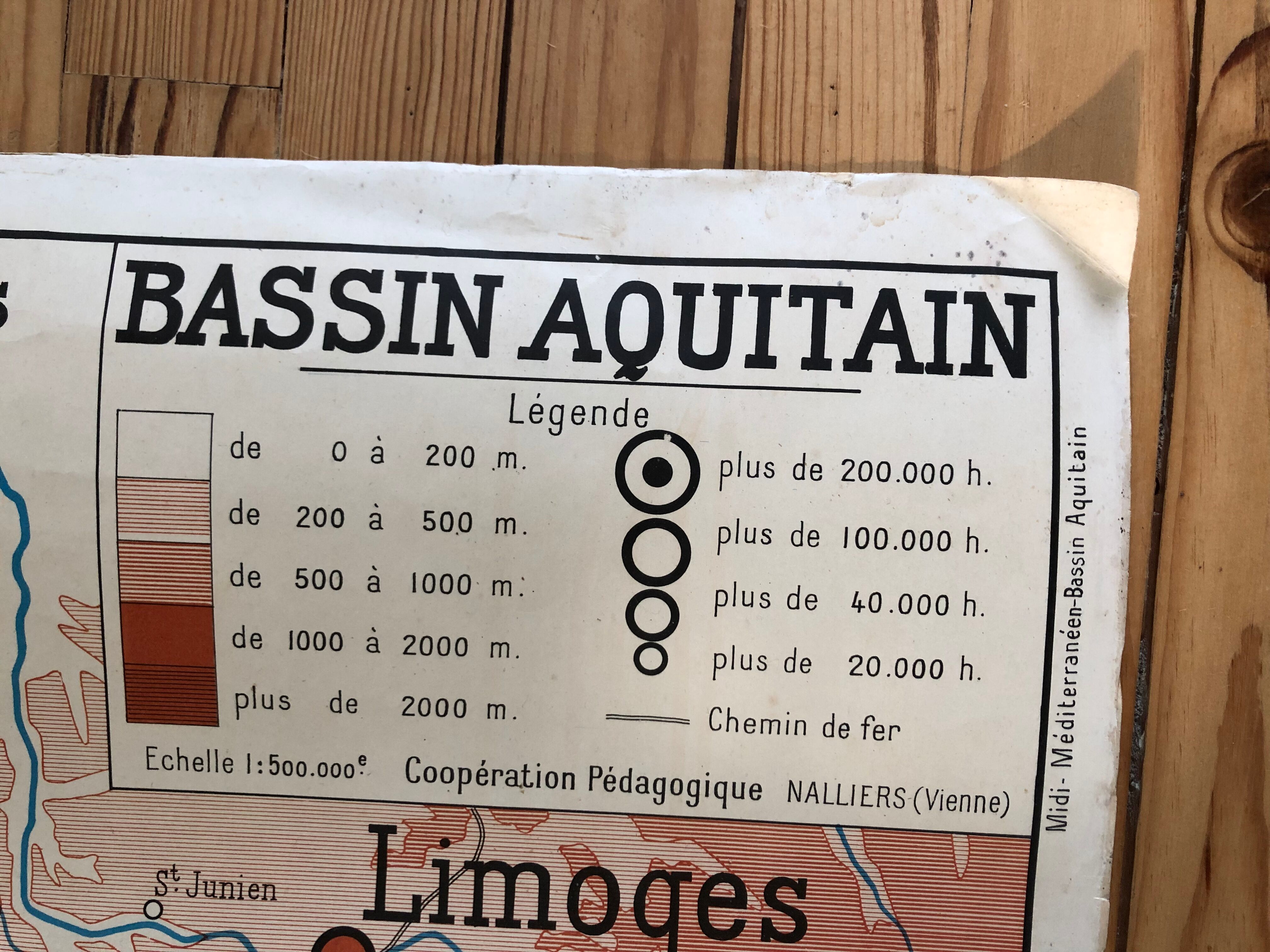 School poster Mediterranée/Aquitaine