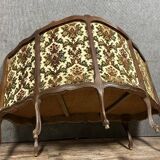 Rare Banquette d'angle / caqueteuse style Louis XV en bois sculpté époque XIXeme