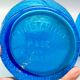 Pair of large vintage blue glass vases, constantin italy