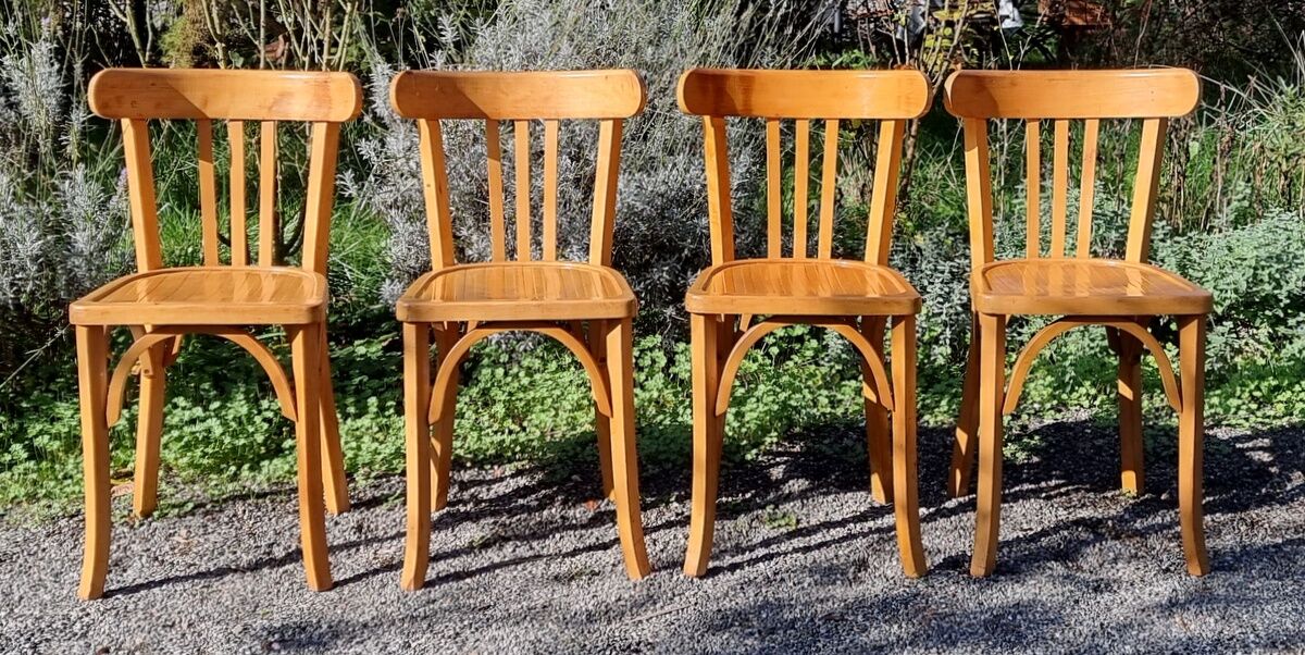 4 chairs bistro 50-60s