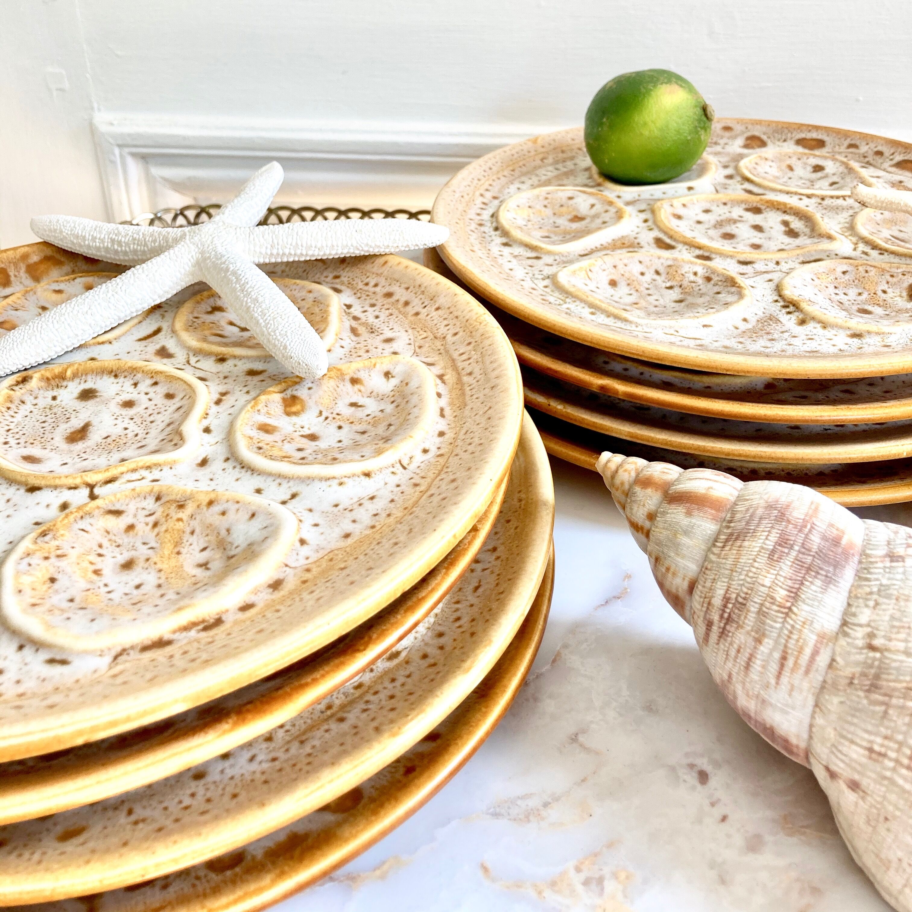 11 Niderviller oyster plates