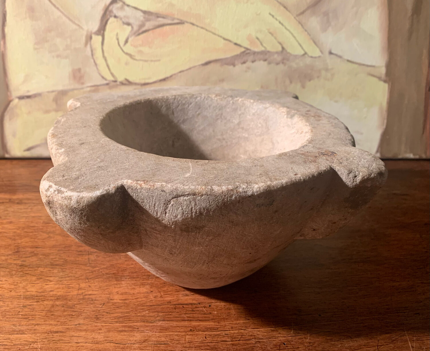 Ancient stone mortar