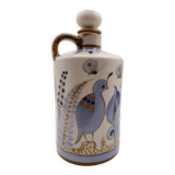 Ken Edwards El Palomar Tonala Mexican Pottery Decanter - Hand Painted Birds